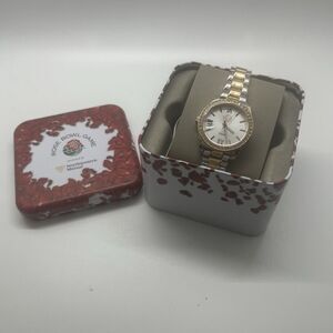 NEW Fossil Mini 3-Hand Date 2-Tone Stainless Steel Watch w/ Box